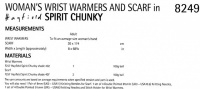 Knitting Pattern - Hayfield 8249 - Spirit Chunky - Woman's Wrist Warmers and Scarf